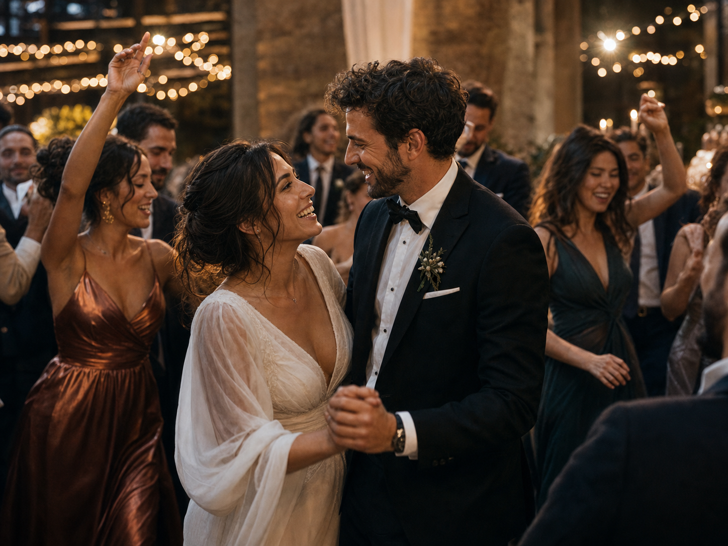 Couple après une cérémonie de mariage